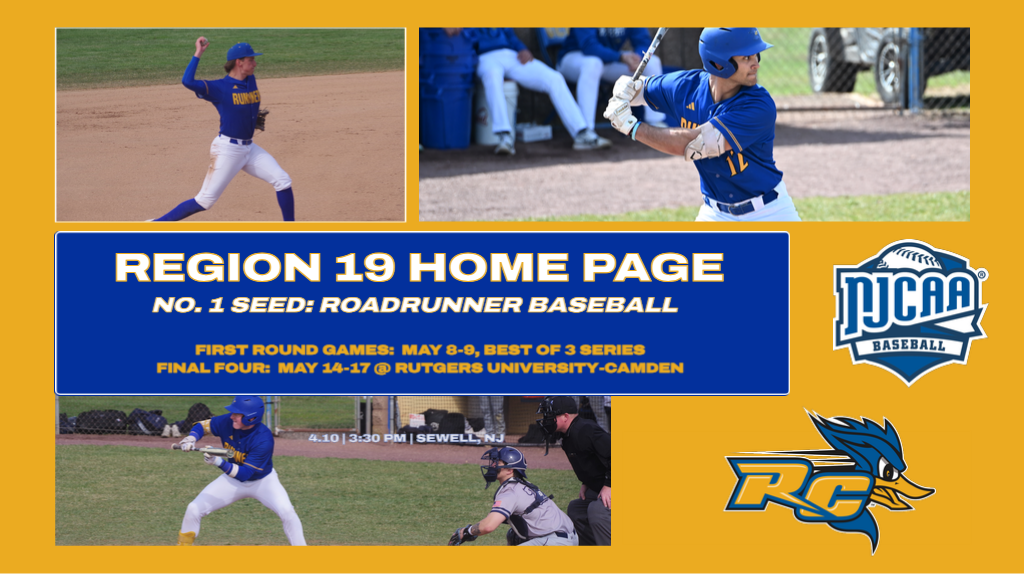 NJCAA Region 19 Baseball Tournament Home Page: No. 1 Seed Roadrunners Await Day 2 Opponent