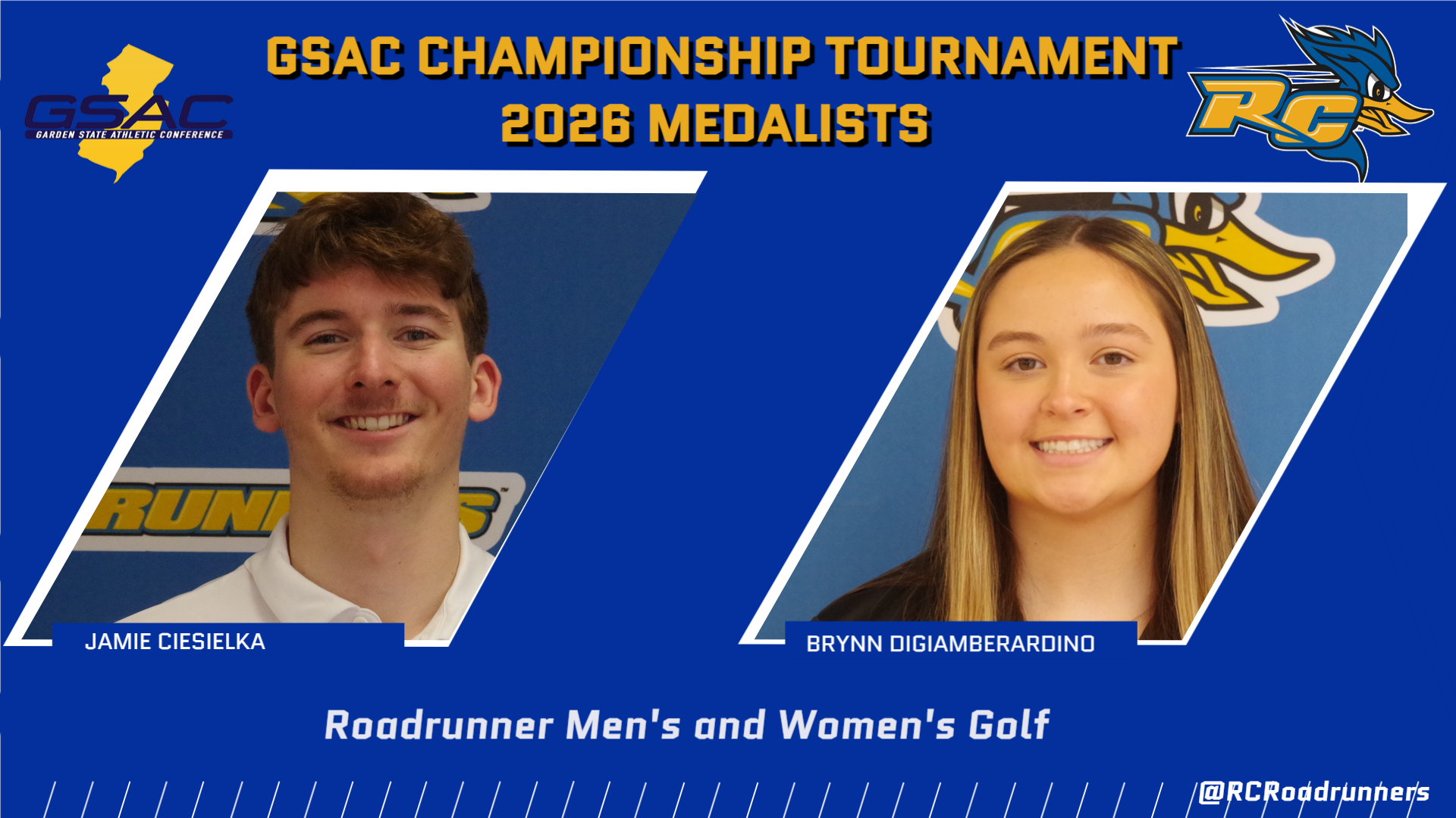 GSAC Golf Championship Tournament: Ciesielka, DiGiamberardino&nbsp;Earn Medalist Honors!