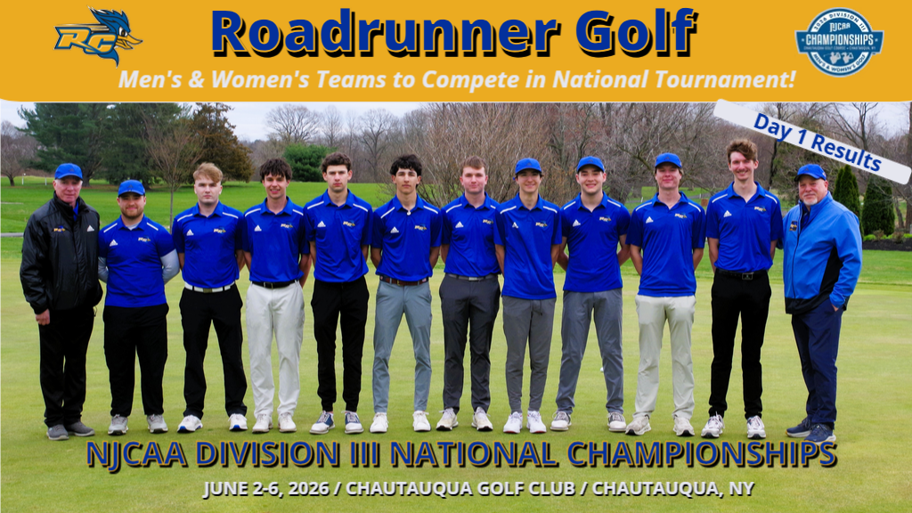 NJCAA Division III National Golf Championship Meet: Boyer Leads Roadrunner Men's Squad After Round 1!