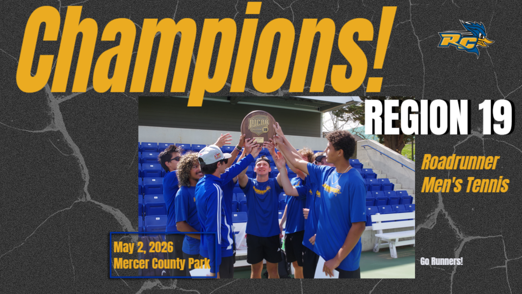 CHAMPIONS! Roadrunner Men's Tennis Bring Home 12th Overall Region 19 Title at Mercer County Park!