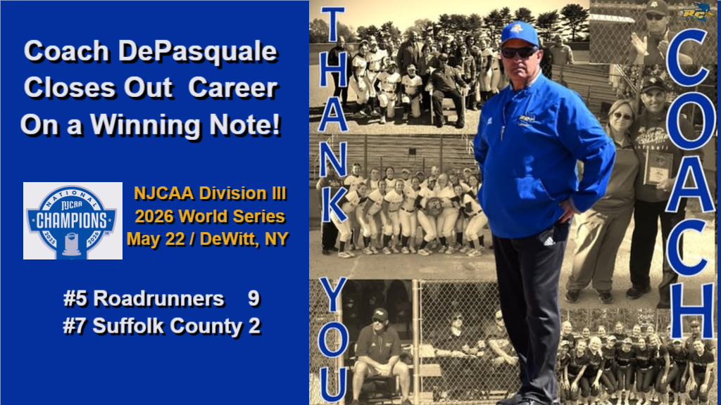 Roadrunner Softball Coach Steve DePasquale Closes Out Legendary Career on a Winning Note vs. Suffolk County