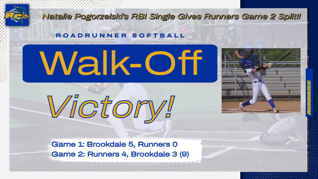 Pogorzelski's Walk-Off RBI Single Gives Roadrunner Softball Key GSAC Win over Brookdale CC