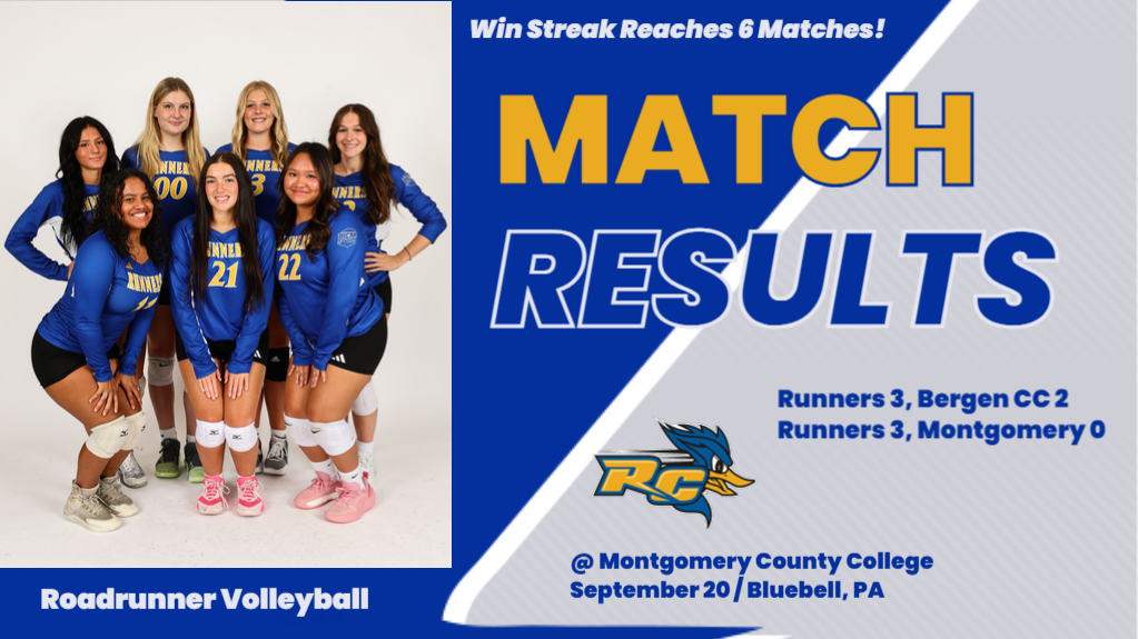 Simpson Leads a Balanced Attack vs. Bergen & Montgomery as Roadrunner Volleyball Extends Win Streak to Six Matches!